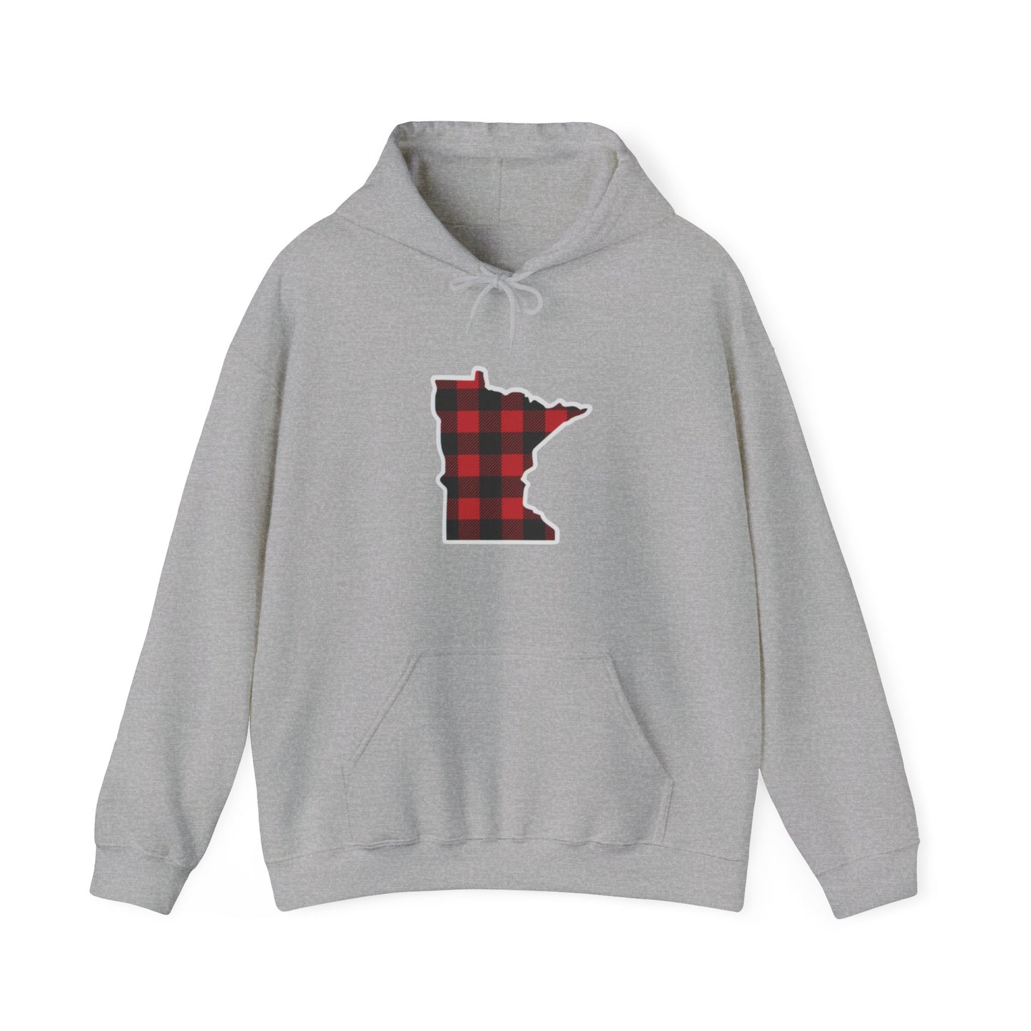 Buffalo Plaid MN Hooded Sweatshirt