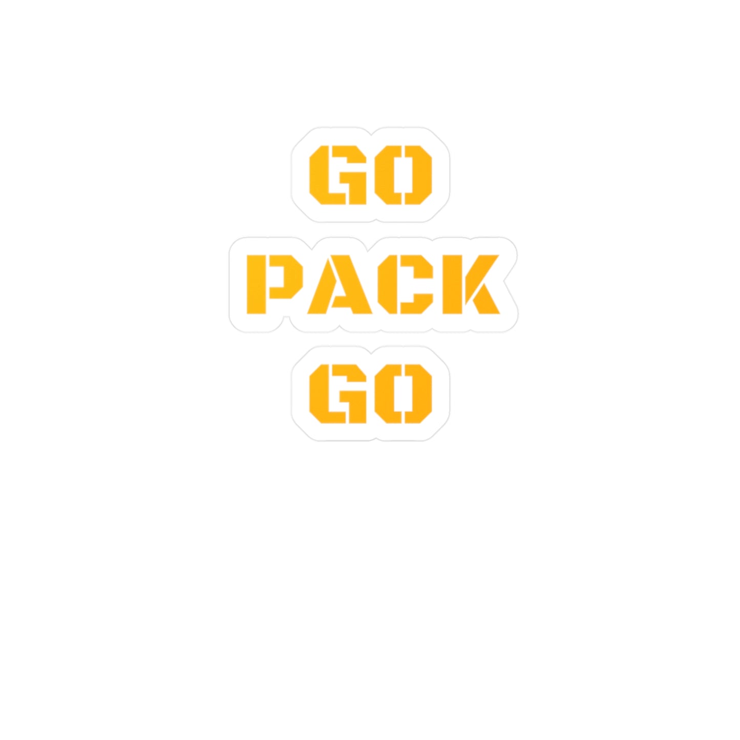 Go Pack Go Green Bay Decal