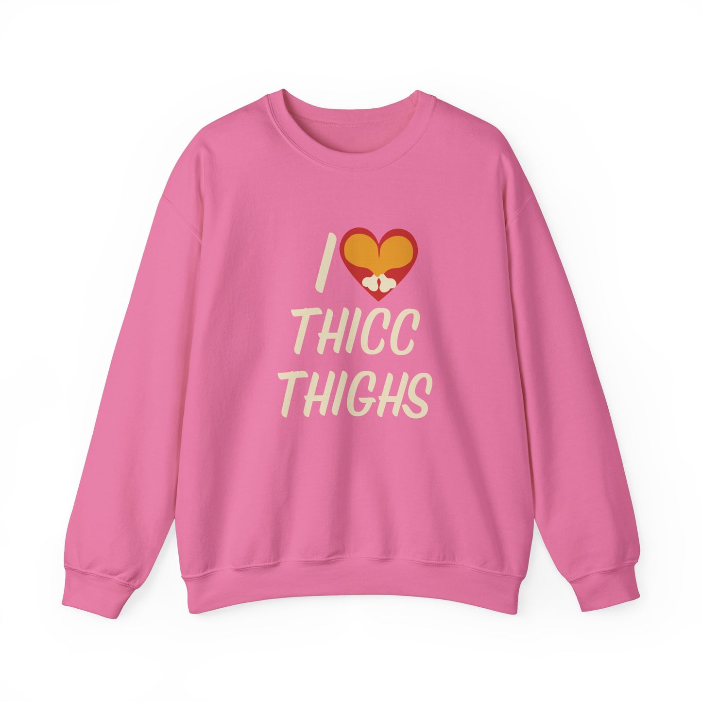 I Love Thicc Thighs Thanksgiving Crewneck Sweatshirt