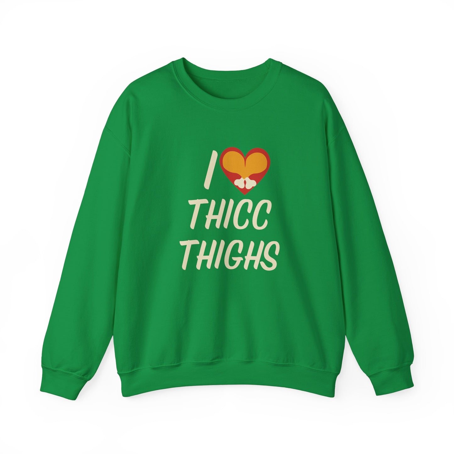 I Love Thicc Thighs Thanksgiving Crewneck Sweatshirt