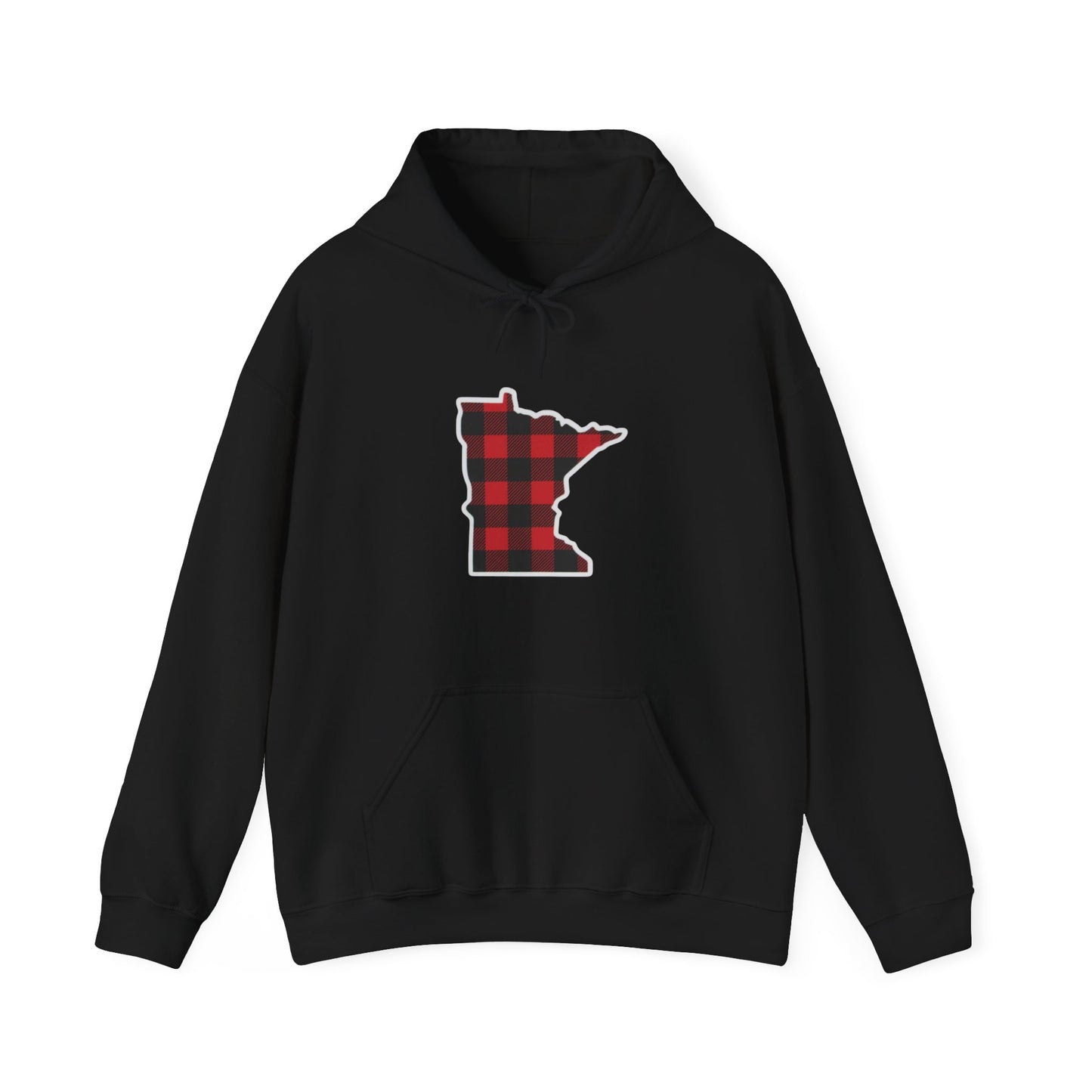 Buffalo Plaid MN Hooded Sweatshirt