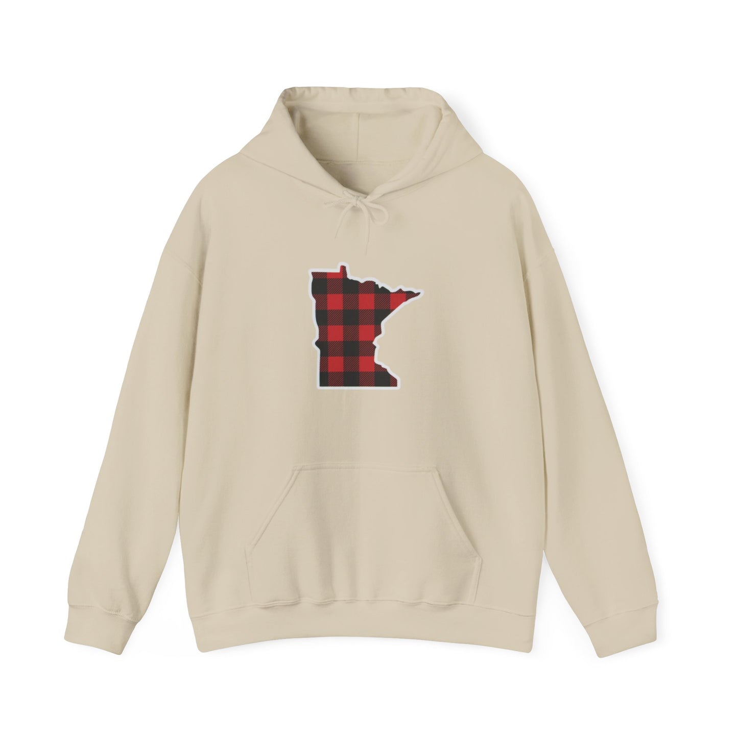 Buffalo Plaid MN Hooded Sweatshirt