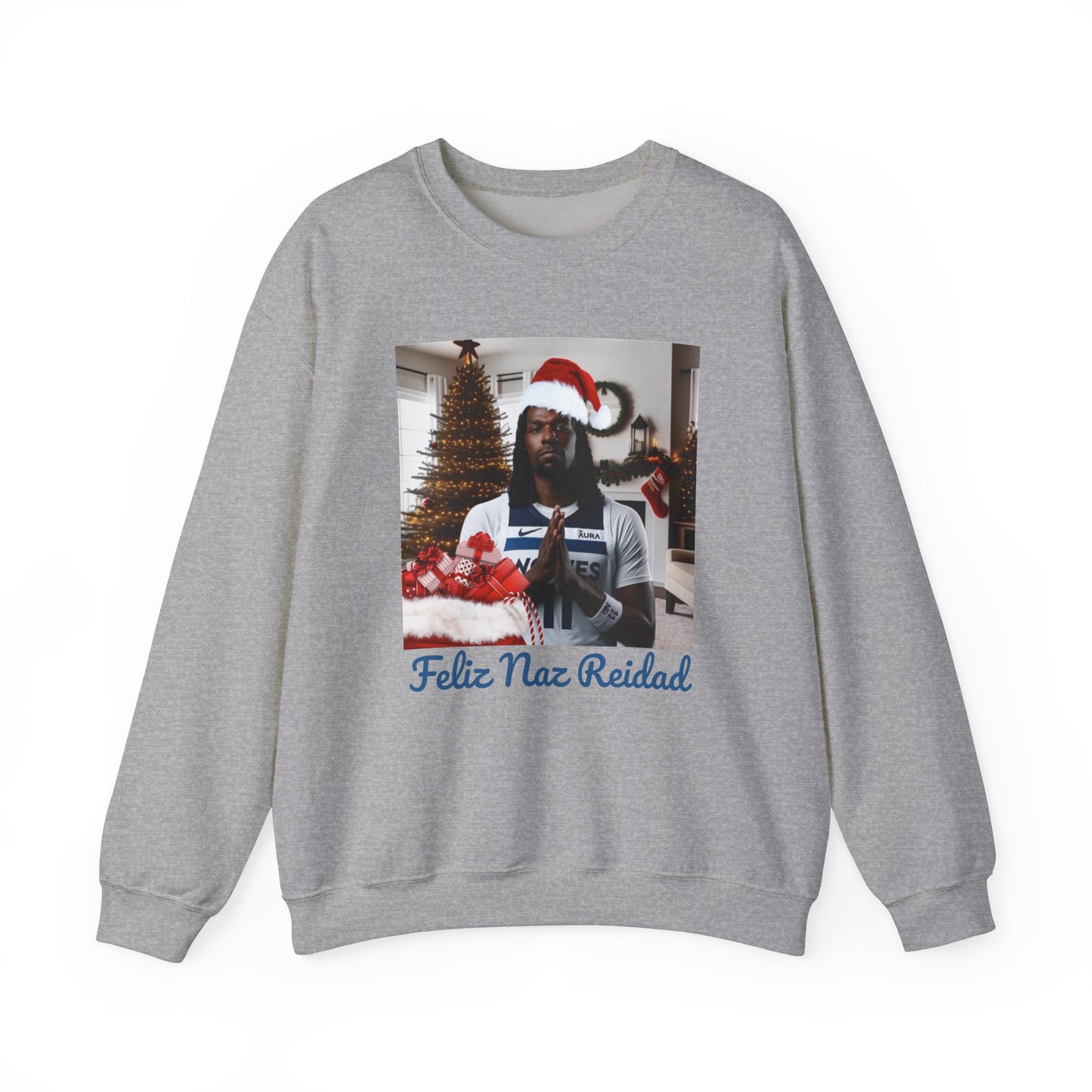 Feliz Naz Reidad Minnesota Wolves Crewneck Sweatshirt