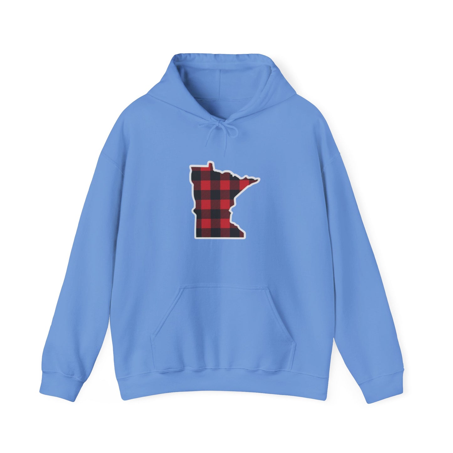 Buffalo Plaid MN Hooded Sweatshirt