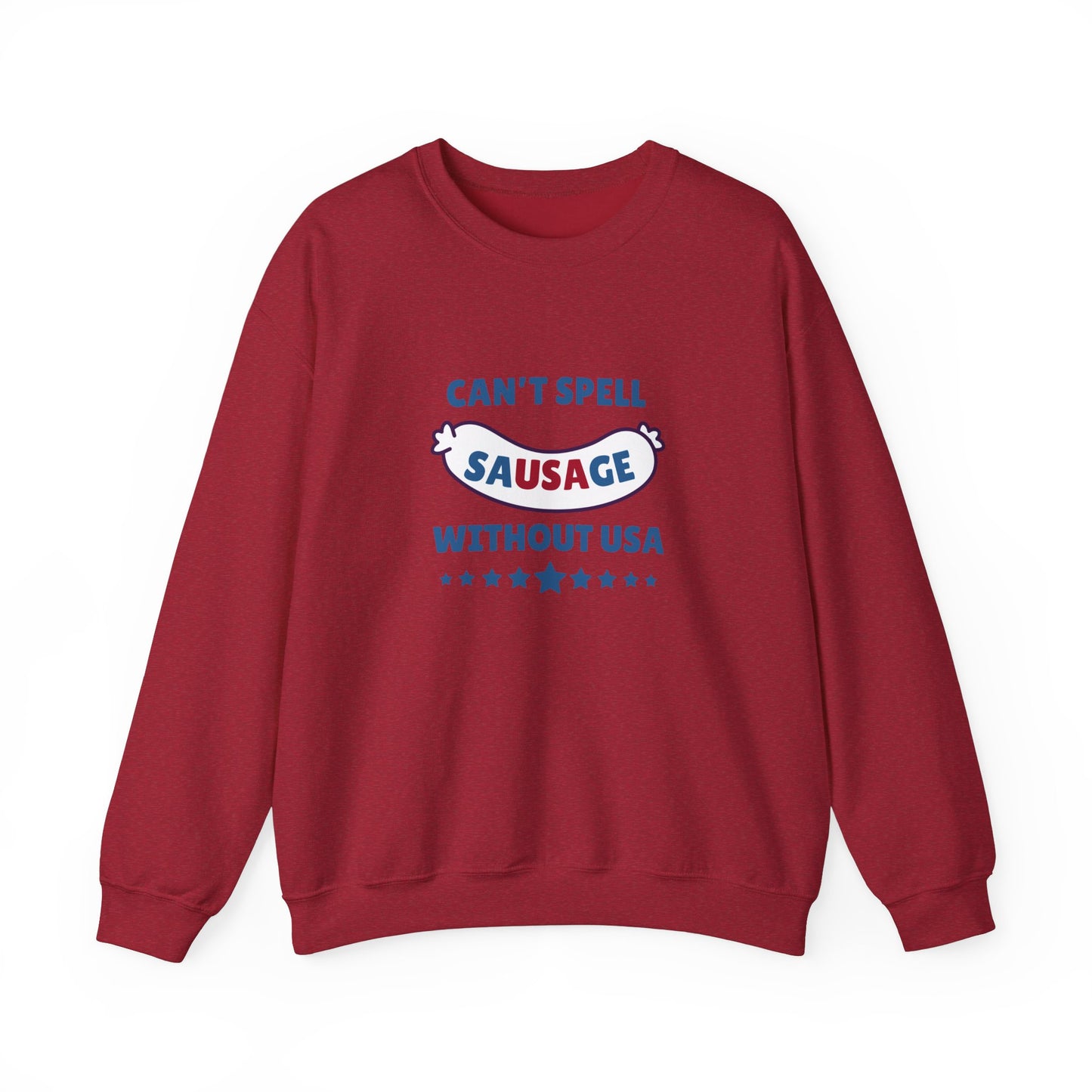 Can't Spell Sausage Without USA Crewneck Sweatshirt