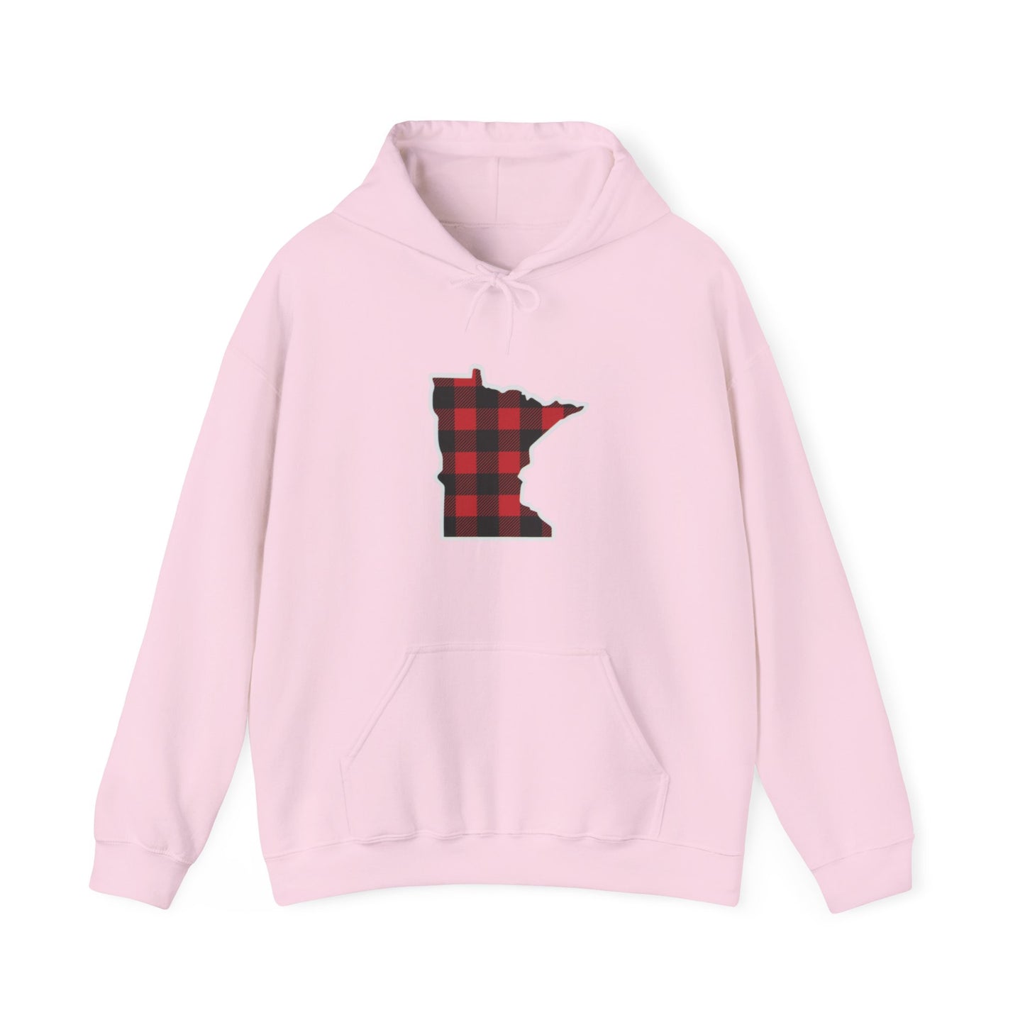 Buffalo Plaid MN Hooded Sweatshirt