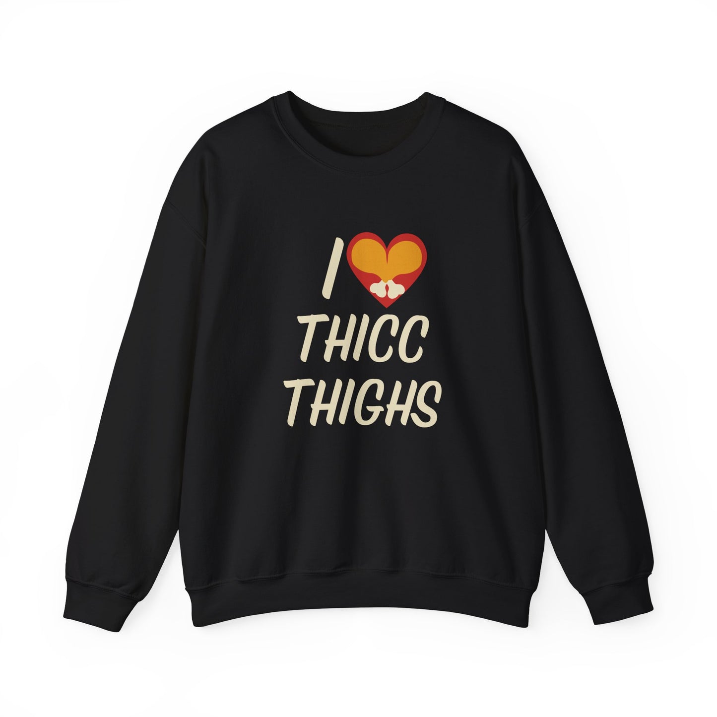 I Love Thicc Thighs Thanksgiving Crewneck Sweatshirt