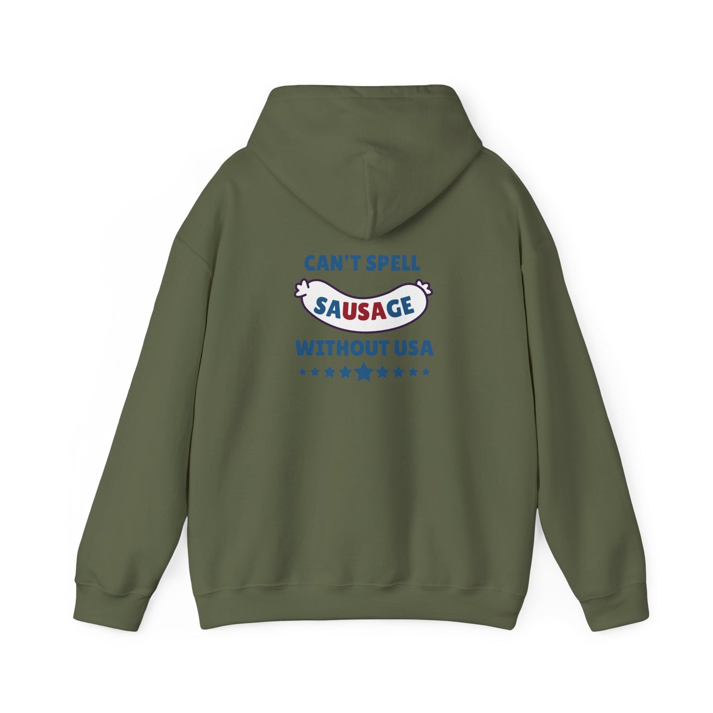 Can't Spell Sausage Without USA Hooded Sweatshirt